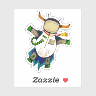 Sticker Lunar Longhorn