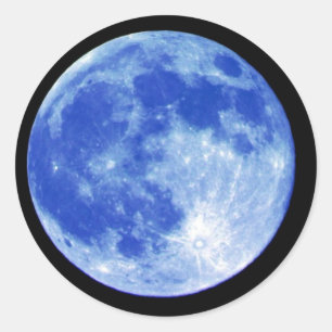 Sticker Lune Bleue