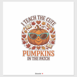 Sticker Lunettes de soleil Halloween Patch Citrouilles Mig