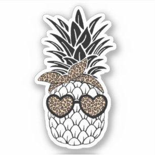 Sticker Lunettes de soleil Leopard Pineappa Aloha Plages H