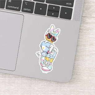 Sticker Lunettes de soleil rétro "Love Sunshine" Daisy Gra