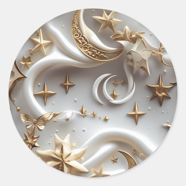 Sticker – Luxury Alabaster White Celestial (Front)