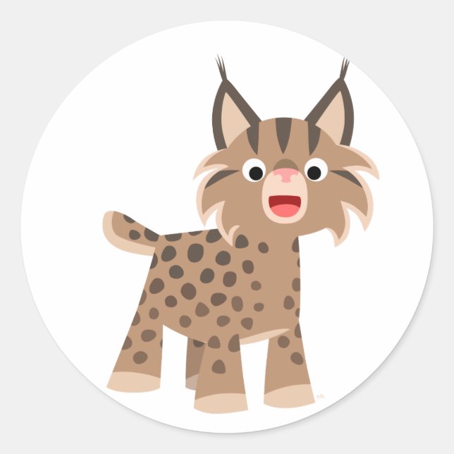Sticker Lynx pour Cartoon Happte (Devant)