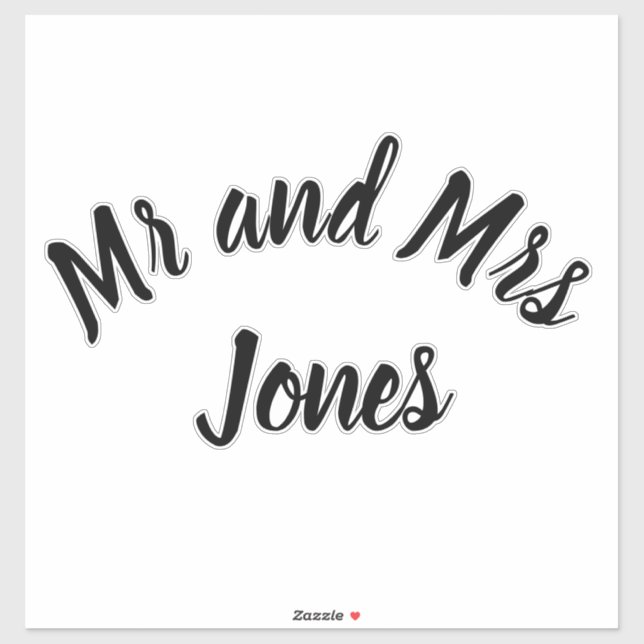 Sticker M. et Mme (Feuille)