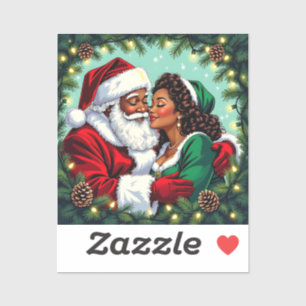 Sticker M. et Mme Clause Joyeux Noël