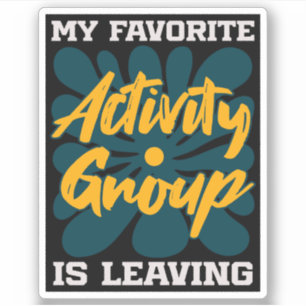 Sticker Ma Activité Préférée Est De Partir - Introverti Dr