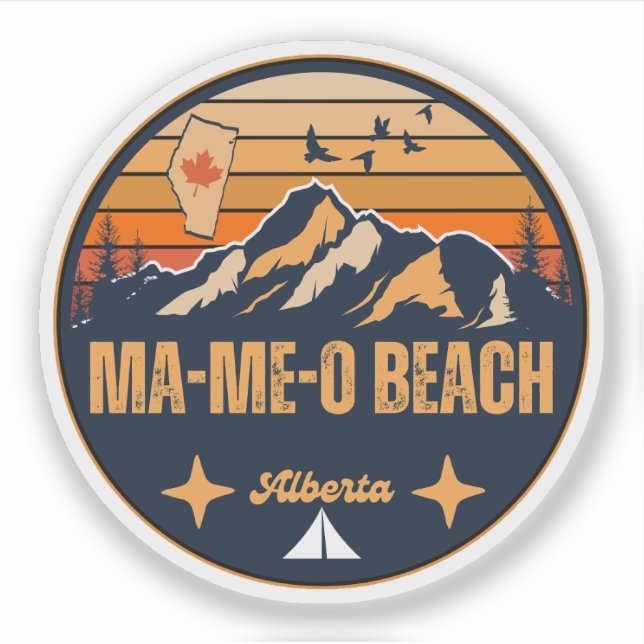 Sticker Ma-Me-O Beach (Alberta) (Devant)