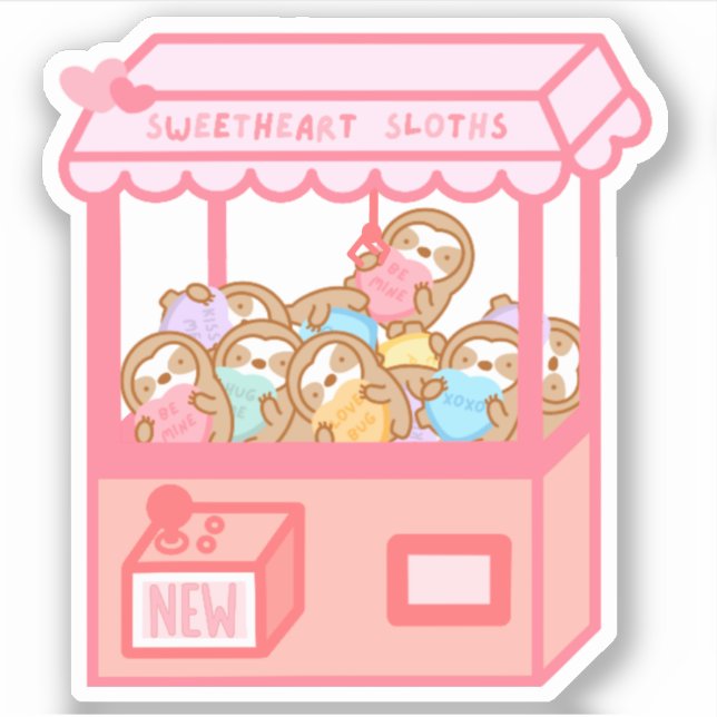 Sticker Machines à sous pour la Saint Valentin (Devant)