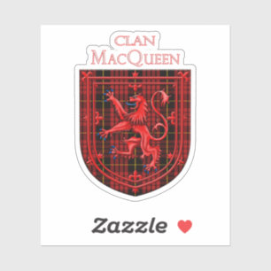 Sticker MacQueen Tartan Scottish Plaid Lion Rampant