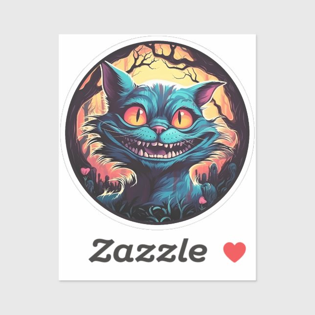 Sticker Mad Cheshire Cat Alice au Pays des merveilles (Feuille)