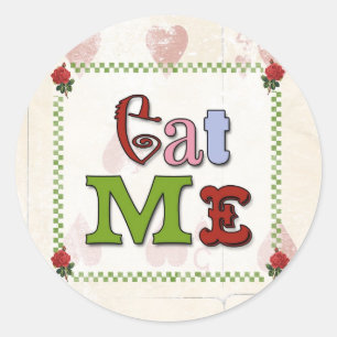 Sticker Mad Hatter Mange Me