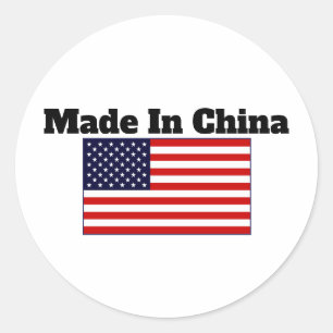 Sticker made in China USA