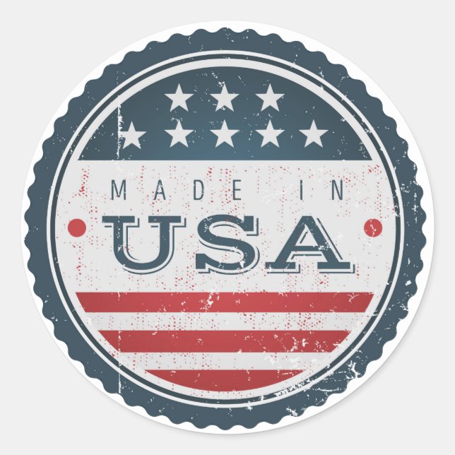 Sticker Made in USA (Devant)