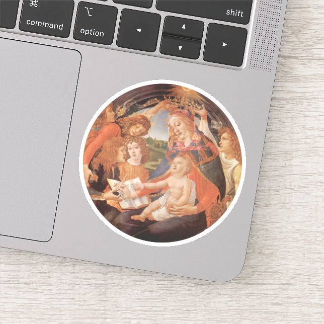 Sticker Madonna du Magnificat par Sandro Botticelli (Détail)
