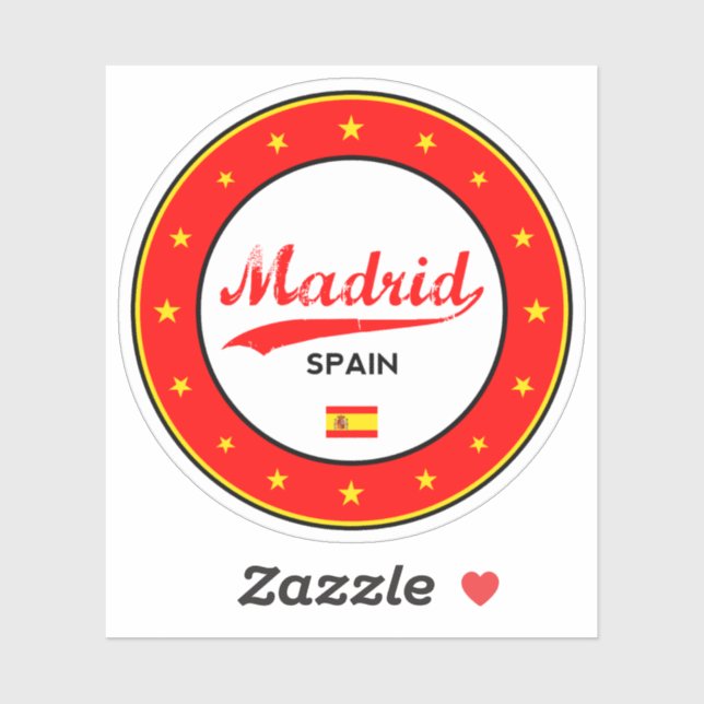 Sticker Madrid (Feuille)