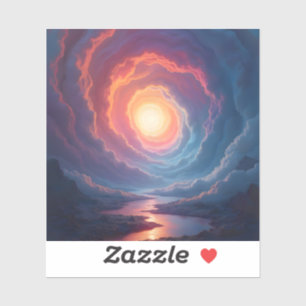 Sticker Maelström Néon - Vinyle Carré 