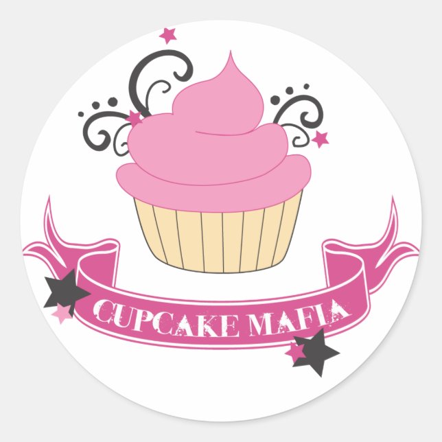 Sticker mafia Cupcake (Devant)