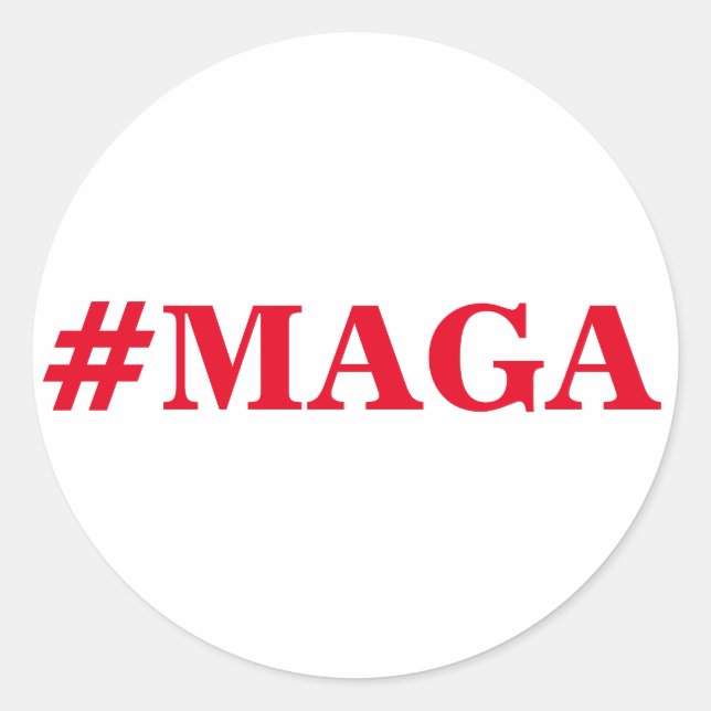 Sticker #MAGA, Rendre sa grandeur à l'Amérique. (Devant)