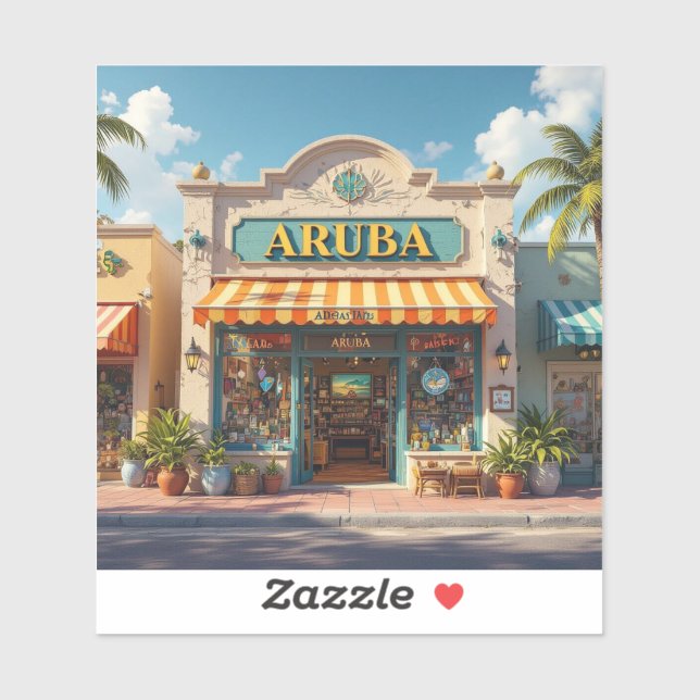 Sticker magasin Aruba (Feuille)
