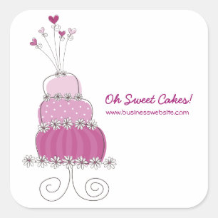 Sticker Magenta Whimsical Chic Mariage