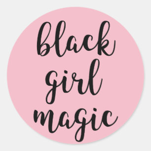 Sticker magique pour fille noire