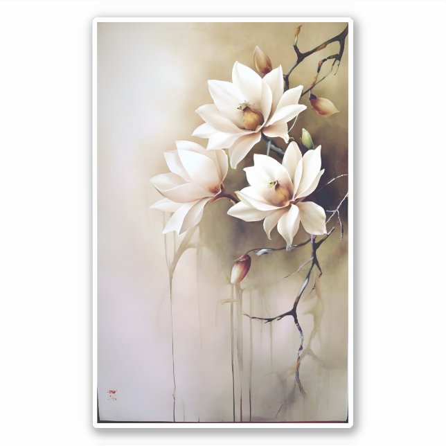 Sticker Magnolia étonnante (Devant)