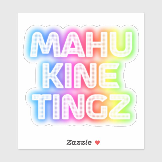 Sticker Mahu kine tingz2 (Feuille)