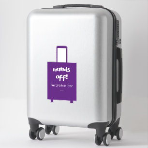 Sticker Mains en l'air pour une valise amusante