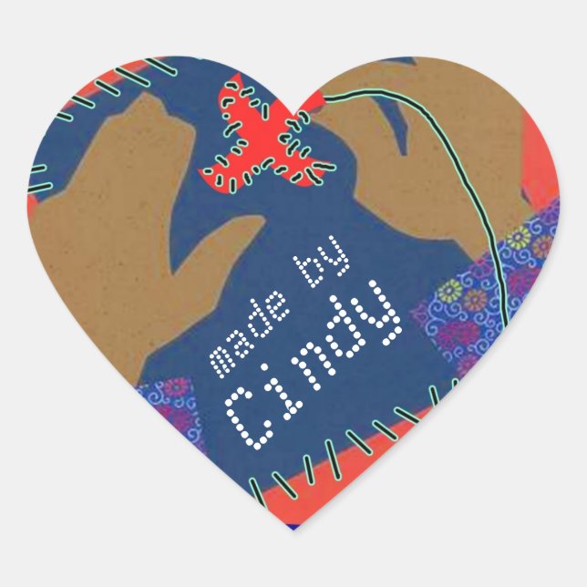 Sticker Mains Needlepoint Quilting Nom personnel (Devant)