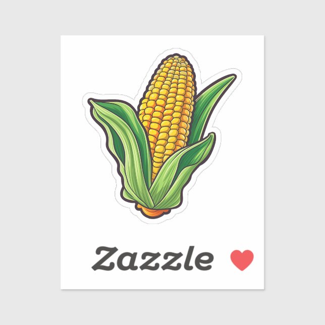 Sticker Maïs de dessin (Feuille)