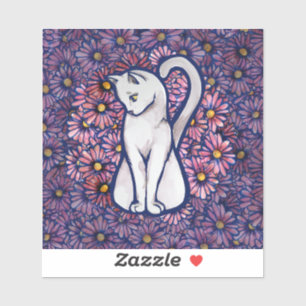 Sticker Maisies blanches de chats