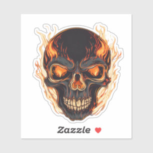 Sticker Maison de feu
