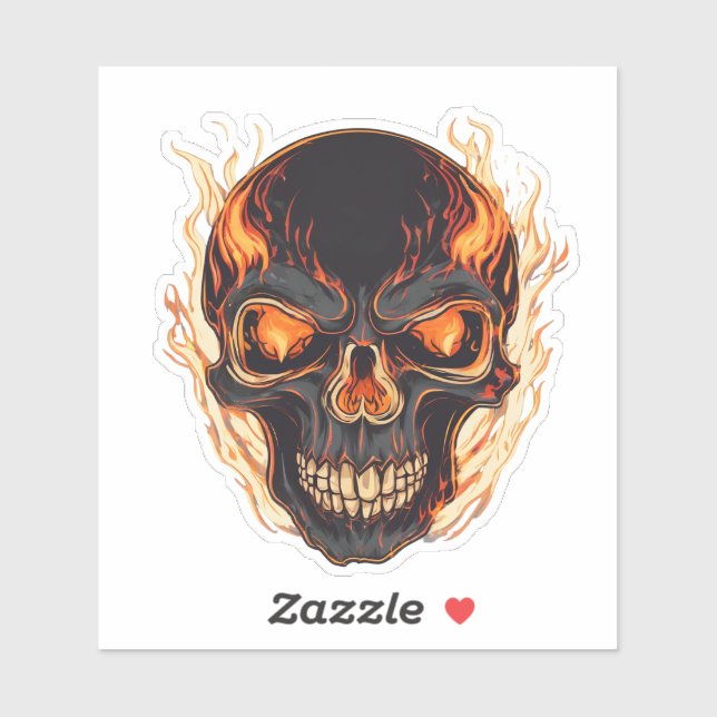 Sticker Maison de feu (Feuille)