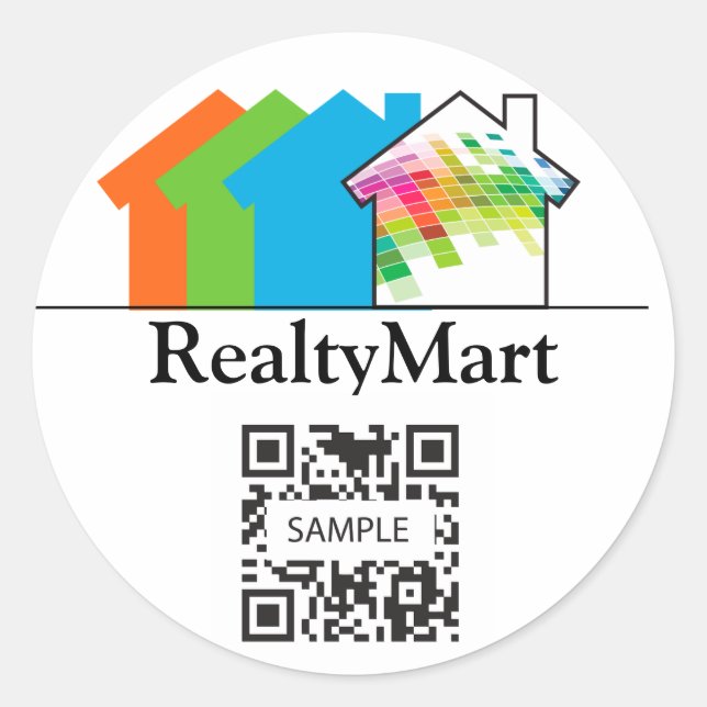 Sticker Maison immobilière Modèle (Devant)