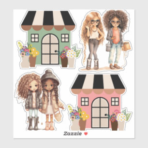 Sticker Maisons de petites amies