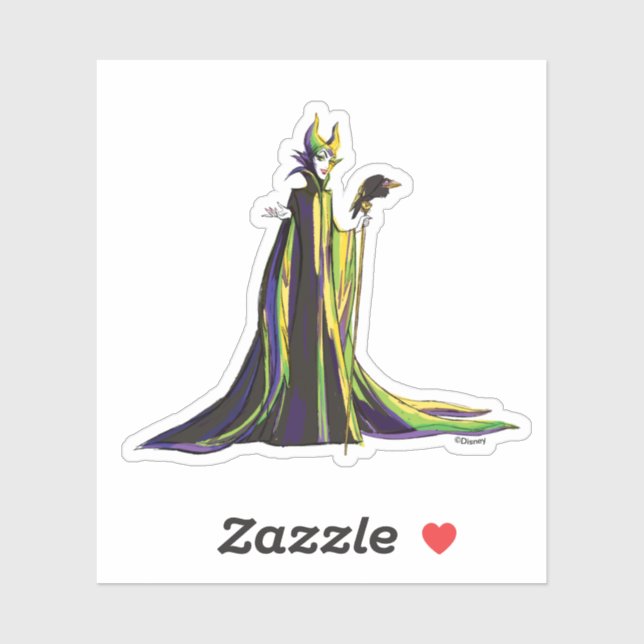 Sticker Maleficent et Diablo (Feuille)