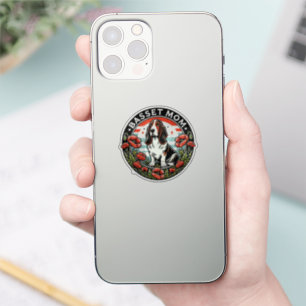 Sticker Maman Basset