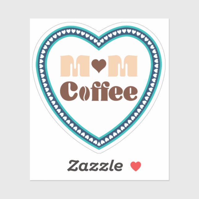 Sticker Maman café (Feuille)