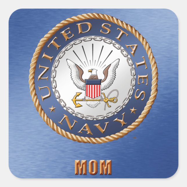 Sticker maman de la marine américaine (Devant)