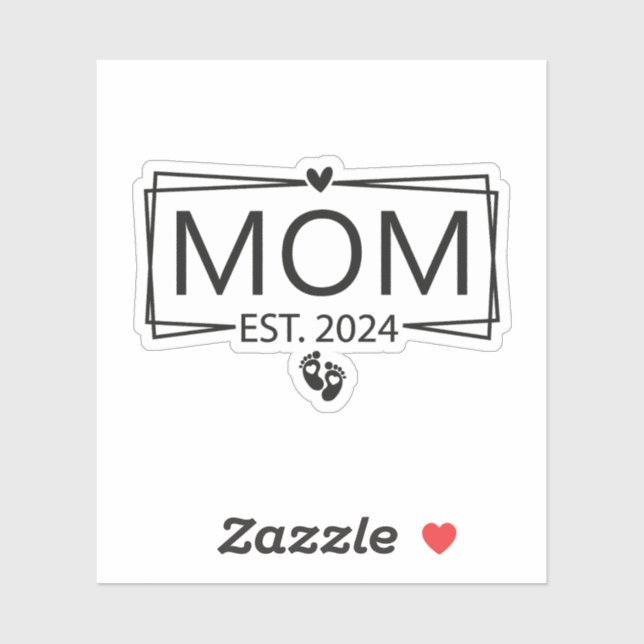 Sticker Maman est. 2024 (Feuille)