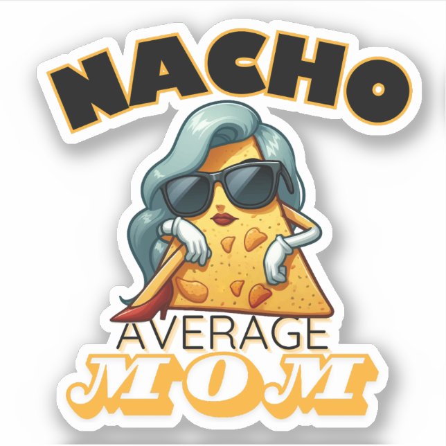 Sticker maman moyenne Nacho (Devant)