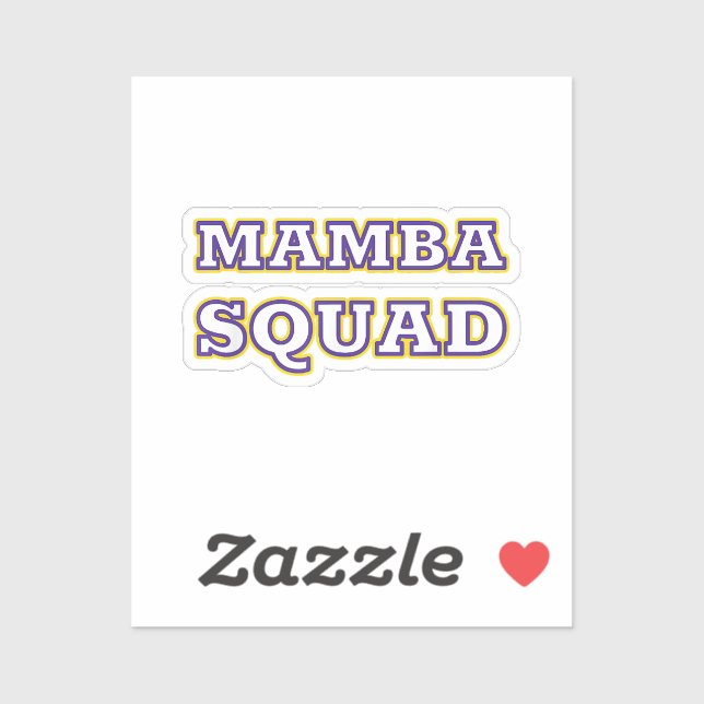Sticker Mamba Squad drôle Vêtements pour Amateur de serpen (Feuille)