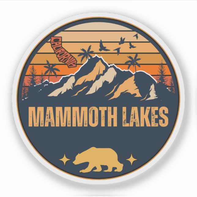 Sticker Mammoth Lakes, Californie (Devant)