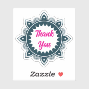 Sticker Mandala à fleurs de Merci mignonne