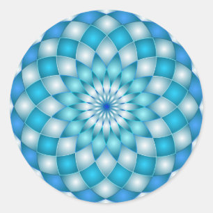Sticker mandala fleur abstraite de lotus