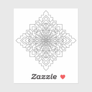 Sticker Mandala géométrique #10 Effacer