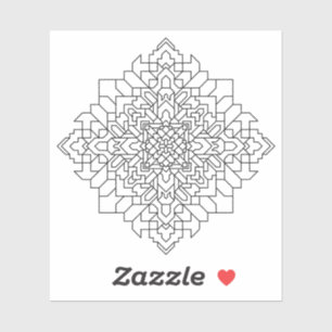 Sticker Mandala géométrique #14