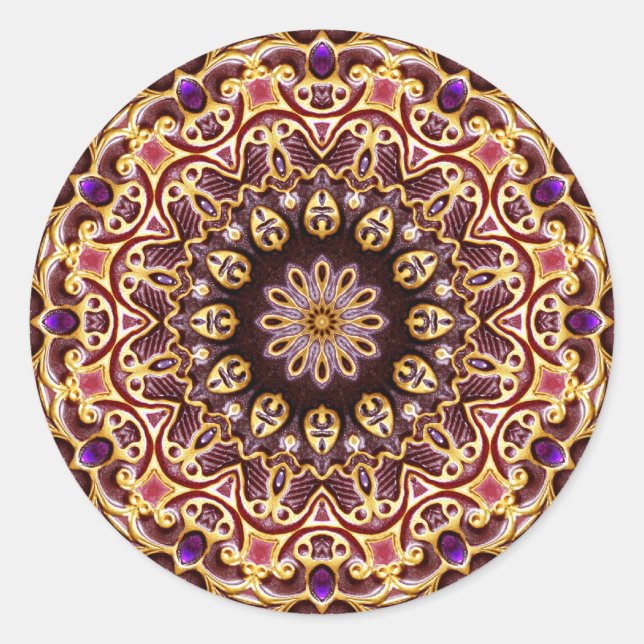 Sticker Mandala pour bijou de géométrie (Devant)