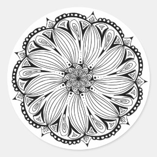 Sticker Mandala rond classique