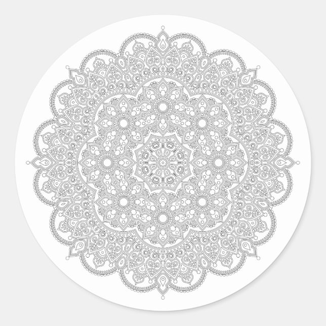 Sticker Mandala simple (Devant)